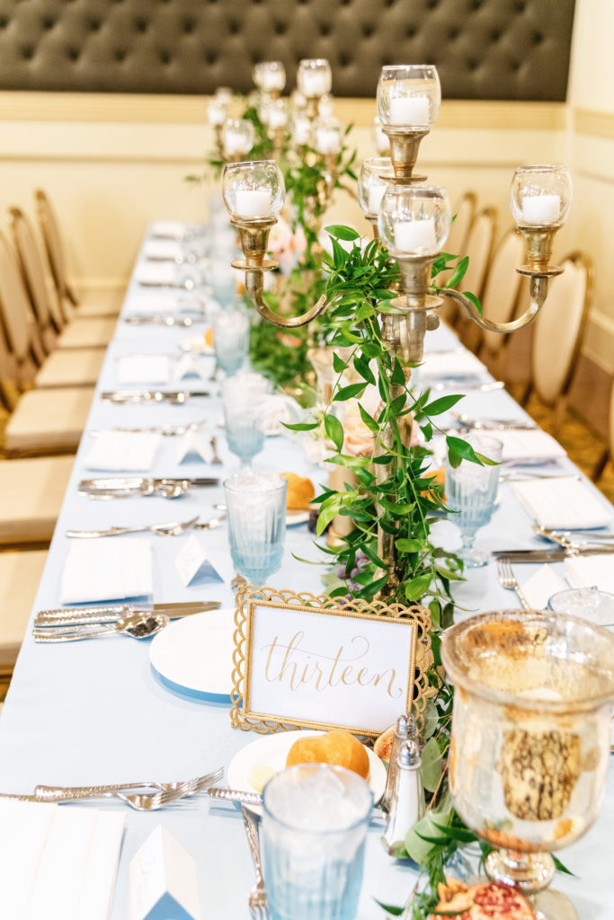wedding reception guest tables 