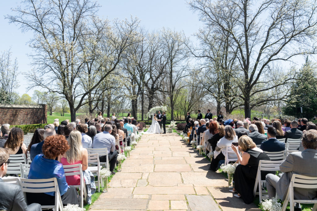 elegant spring wedding at Meadow Brook Hall