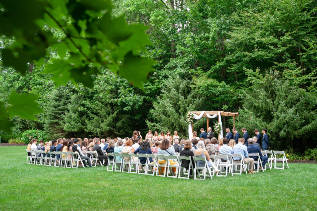 outdoor wedding ceremony in Saugatuck Michigan 