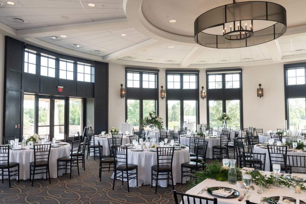 wedding reception ballroom at Watermark Country Club in Grand Rapids