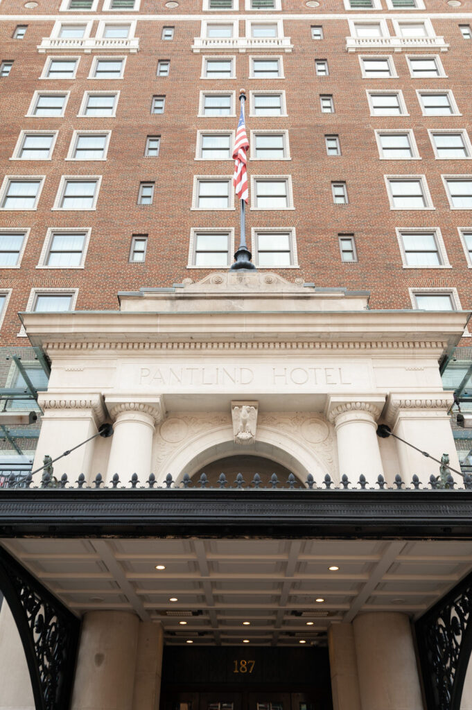 the exterior of the Amway Grand Plaza Hotel