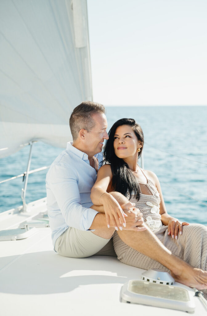 A Sailboat Engagement Session in Saugatuck, Michigan