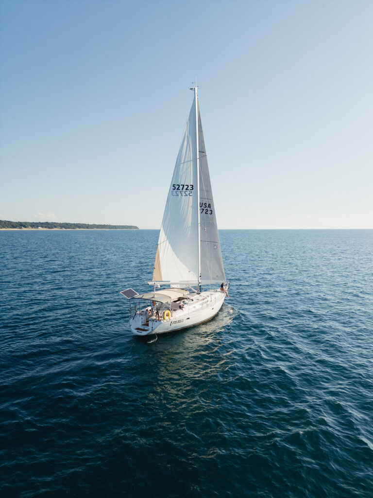 A Sailboat Engagement Session in Saugatuck, Michigan