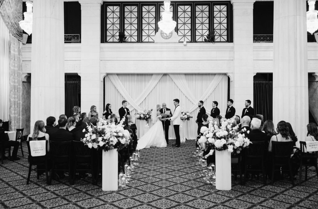 wedding ceremony at the Ballroom at McKay in Grand Rapids